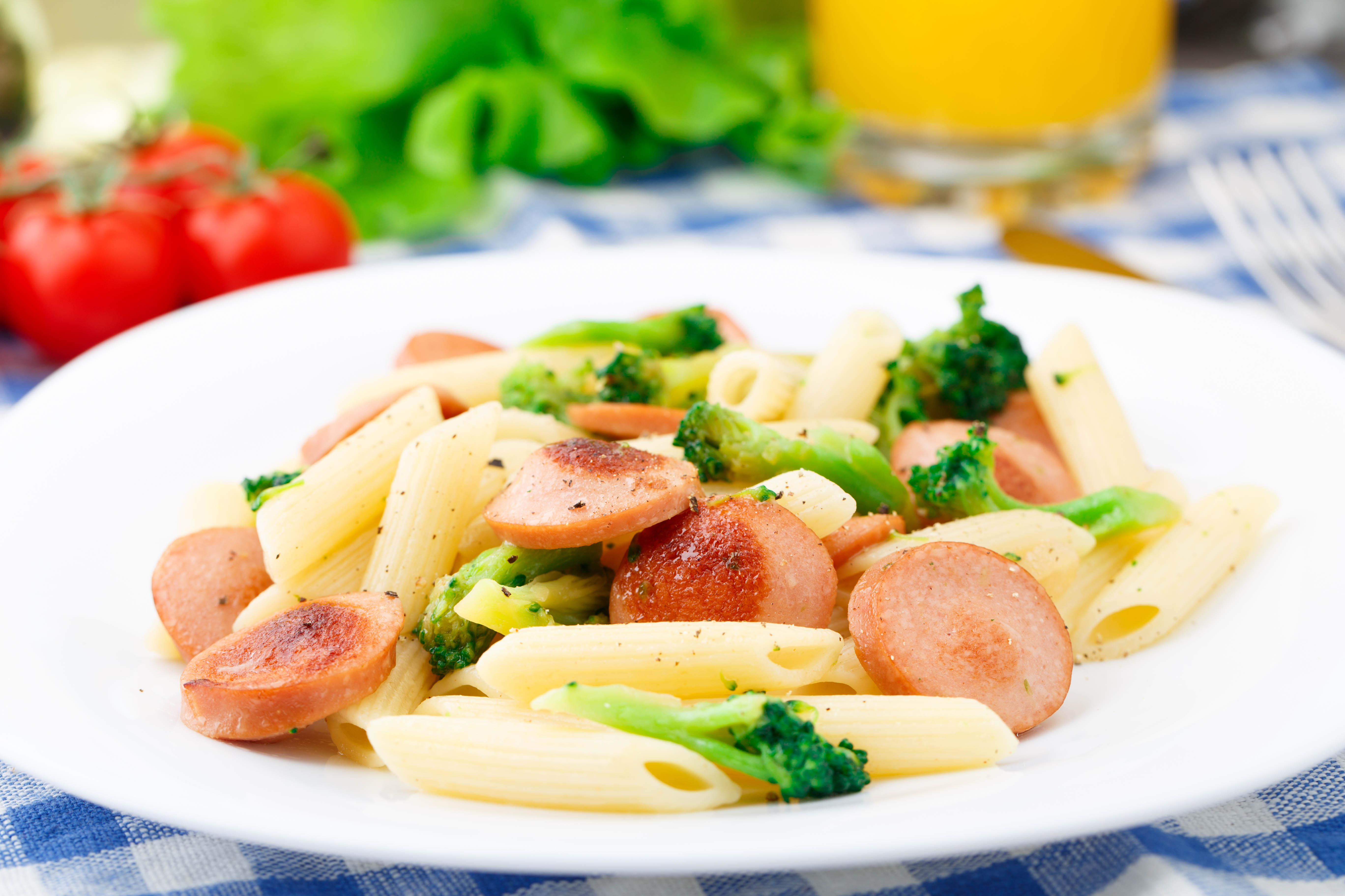 Macaroni with sausage and broccoli - La Pandi