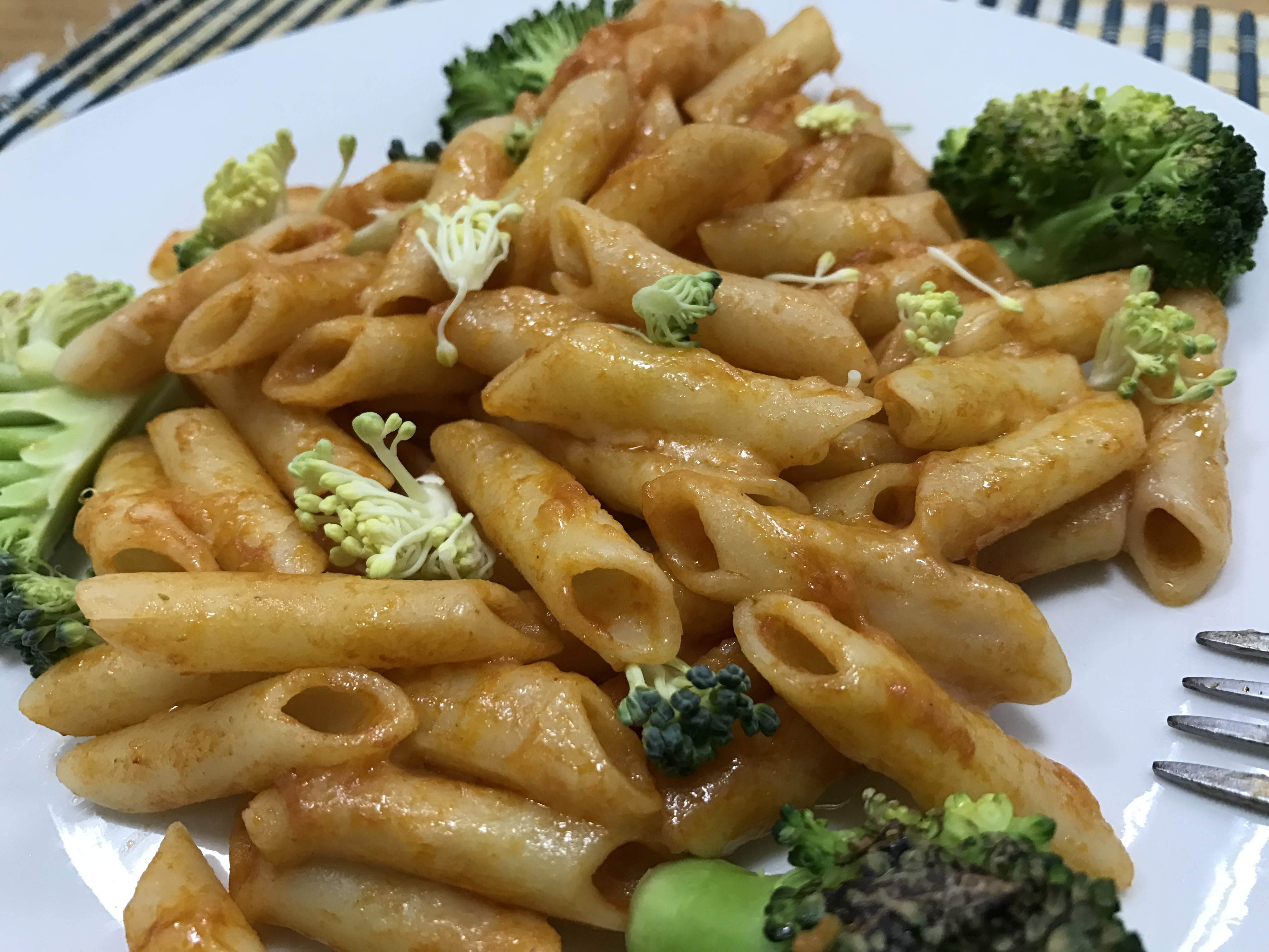 macarrones con brócoli