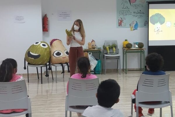 con la compañera Monste en Almería